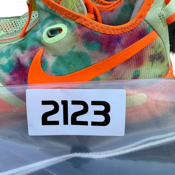 Nike PG 4 Basketball Shoes Mens Size 11.5 Multi-Color Tie-Dye Air Strobel - Picture 10 of 10